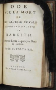 Voltaire Titel Ode