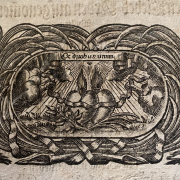 Ex duobus unum – „Aus zwei mache eins“ vermittelt diese Illustration zweier Herzen in einer Gelegenheitsschrift zur Hochzeit von Carl Christoph Biela und Maria Wilhelmina von Heppe im Jahr 1731. Foto: SBB-PK/Friederike Willasch.