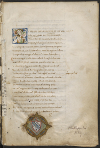 Juvenal: Satyrae, c. 1450. - Source: Utrecht, University Library, Hs 8 K 27; fol. 1r