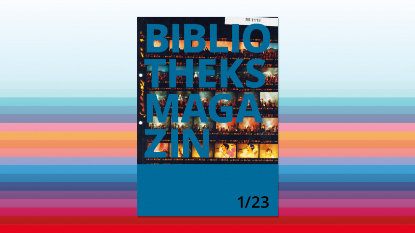 Aktuelles Cover des Bibliotheksmagazins, Sandra Caspers, Staatsbibliothek zu Berlin-PK - Lizenz: CC-BY-NC-SA-3.0