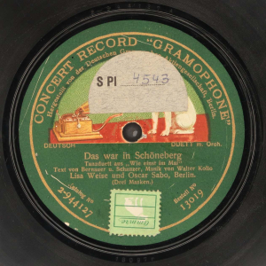 Etikett der Platte abgebildet