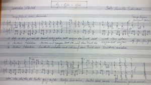 Notenhandschrift „Aj-lju-lju“ aus dem Nachlass Gunther Erdmann (Signatur: 55 Nachl 111/A,296 (1)) - Staatsbibliothek zu Berlin – PK - Lizenz: CC BY-NC-SA