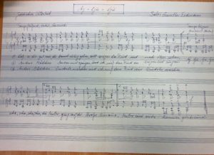 Notenhandschrift „Aj-lju-lju“ aus dem Nachlass Gunther Erdmann (Signatur: 55 Nachl 111/A,296 (1)) - Staatsbibliothek zu Berlin – PK - Lizenz: CC BY-NC-SA