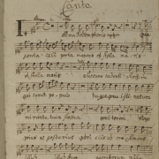 Canto-Stimme, erste Notenseite