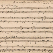 Joseph Küffner: Choix d'airs en Duo pour 2 Violons tirés de l'opera l'italiana in Algeri. Autograph, 1820