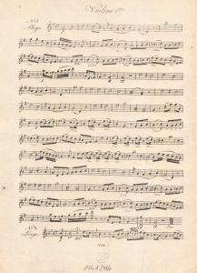 Joseph Küffner: Choix d'airs de l'opera L'Italiana in Algeri, arrangé en duos pour deux violons. Mainz : B. Schott’s Söhne, [1820]