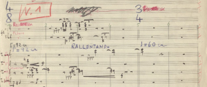 Luigi Nono: Il canto sospeso. Autographe Partitur, 1956
