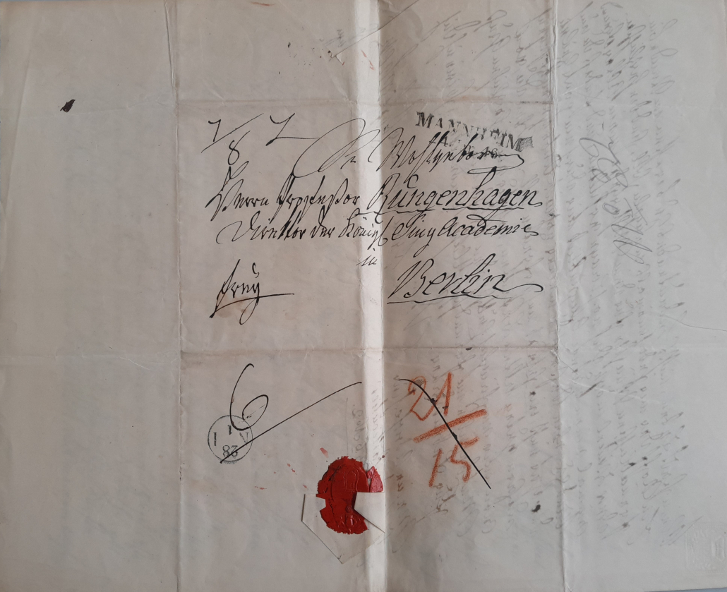 Brief an Karl Friedrich Rungenhagen (Berlin): 23.01.1846 (Fischer, John (Mannheim))