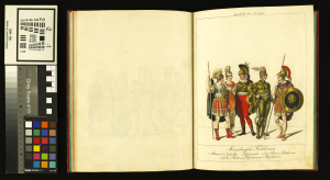 Nach der restauratorischen Bearbeitung: Makedonische Feldherren, Der grosse Maskenball, 1805, Kultushistorisches Museum Magdeburg