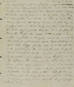 Abraham Mendelssohn: Brief an Bella Salomon, 15.11.1805 (MA Depos. 3,3,1)