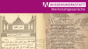 Mukhtasar al-Kafiya, gedruckt in St. Petersburg 1899 (l.); Kommentar zur Kafiya, arabische Handschrift von 1551 (r.)