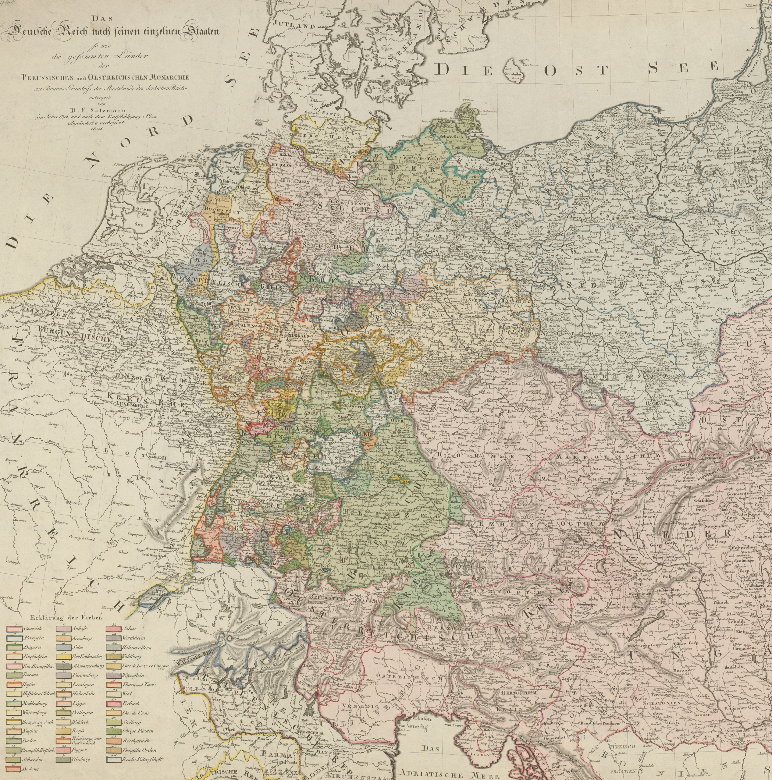 Ausschnitt_Das Deutsche Reich nach seinen einzelnen Staaten_von D.F. Sotzmann_1794, abgeändert und verbessert 1804
