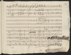Ludwig van Beethoven Quartett in G-Dur Mir ist so wunderbar Abschrift mit eigenhändigen Zusätzen Beethovens, 1805