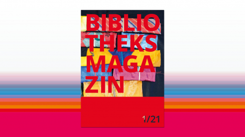 Bibliotheksmagazin, Cover der Ausgabe 2/21, Sandra Caspers, Staatsbibliothek zu Berlin-PK - Lizenz: CC-BY-NC-SA-3.0