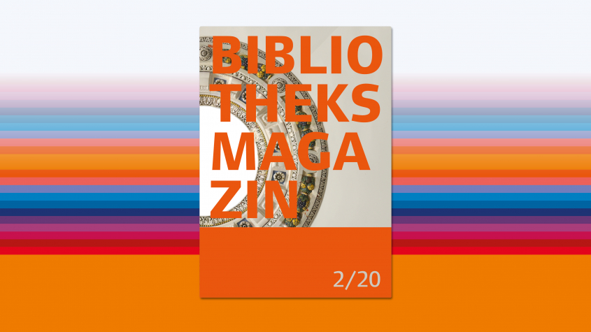 Bibliotheksmagazin, Cover der Ausgabe 2/20, Sandra Caspers, Staatsbibliothek zu Berlin-PK - Lizenz: CC-BY-NC-SA-3.0
