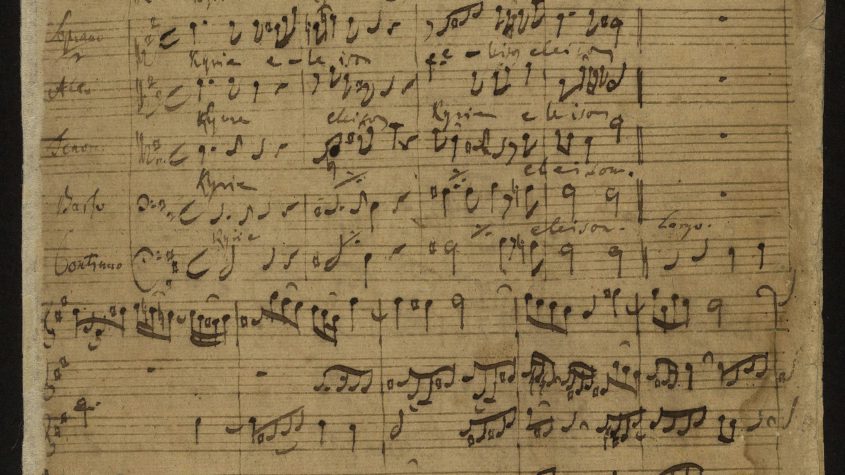 h-Moll-Messe, BWV232, von Johann Sebastian Bach, hier: Seite 1, Kyrie