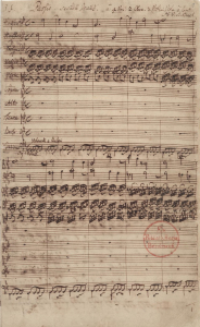 Johannes-Passion (BWV 245) erste Seite Eingangschor