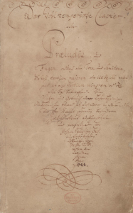 Titelblatt des Autographs des Wohltemperierten Klaviers aus dem Jahr 1722, Signatur: Mus.ms. Bach P 