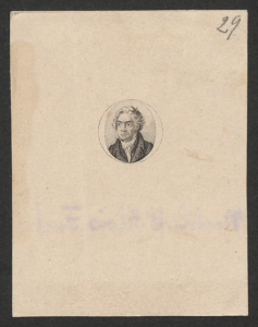 Ludwig van Beethoven, Kupferstich von unbekannter Hand, um 1825–1830