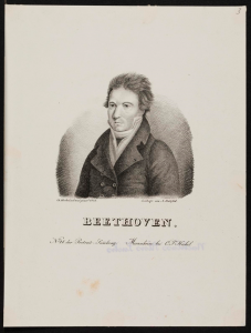 Ludwig van Beethoven, Lithografie von A. Hatzfeld
