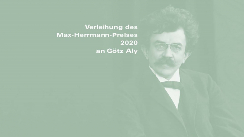 Max-Herrmann-Preis 2020 an Götz Aly