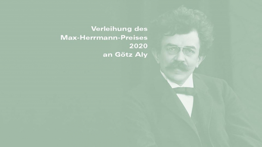 Max-Herrmann-Preis 2020 an Götz Aly, Porträt aus dem Nachlass Max Herrmann, SBB-PK
