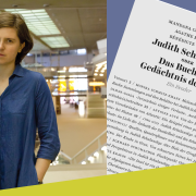 Judith Schalansky, 2012 im Kartenlesesaal Haus Potsdamer Straße, Foto: Stabi Berlin