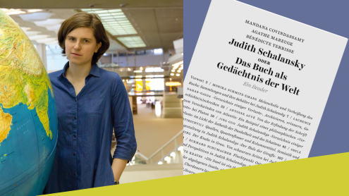 Judith Schalansky, 2012 im Kartenlesesaal Haus Potsdamer Straße, Foto: Stabi Berlin