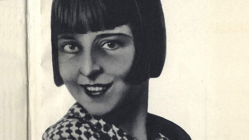 Rudolf Braunes "Das Mädchen an der Orga Privat". Coverausschnitt der Originalausgabe von 1930