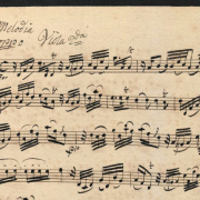Fragment of an eighteenth-century copy of Johann Gottlieb Janitsch’s Sonata da Camera No. 21 in g minor. Sing-Akademie zu Berlin: D-Bsa SA 3149
