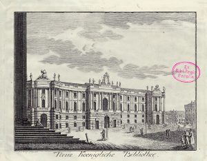 Die Königliche Bibliothek Berlin (Kommode) – um 1800