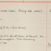 “Orientalische Handschriften Zugangsbuch, 1919– “, p. 197. – Ms. Berlin State Library, Oriental Department. – Foto: SBB-PK / Lizenz: CC BY-NC-SA