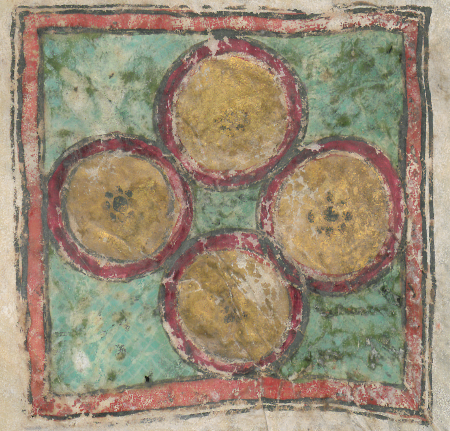 Figure 9: Geometric Decoration. – SBB-PK: Sachau 304-1, section of folio 14r. – Public Domain