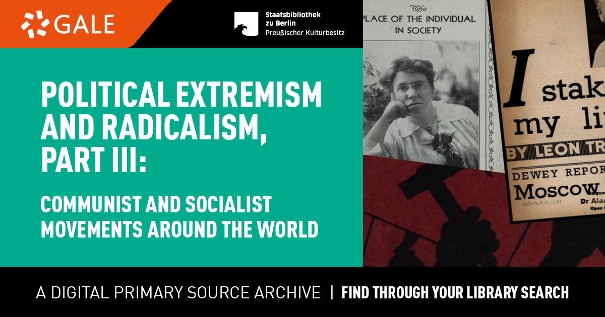 Gale-Datenbank: Political Extremism & Radicalism, Part III - Lizenz: CC-BY-NC-SA
