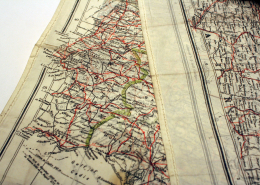 Detailansicht der Grenze zwischen Spanien und Portugal