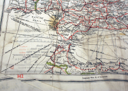 Detailansicht der Straße von Gibraltar