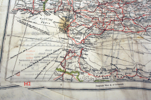 Detailansicht der Straße von Gibraltar