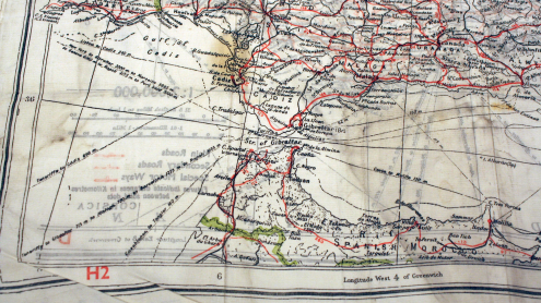 Detailansicht der Straße von Gibraltar