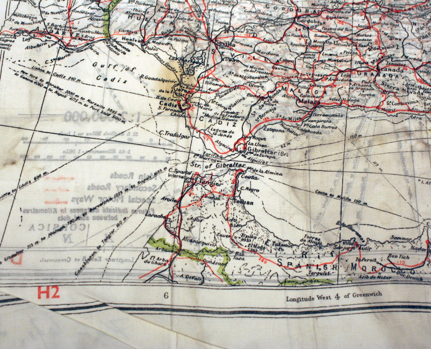 Detailansicht der Straße von Gibraltar