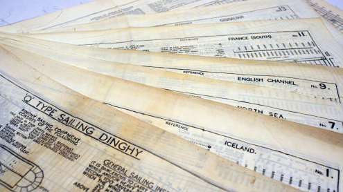 Die Karte liegt aufgefächert, sodass alle Kartennamen sichtbar sind