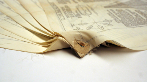 Detailansicht der Vernietung der einzelnen Karten an der linken oberen Ecke