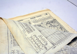 Teilansicht der Segelanweisung für den Ärmelkanal