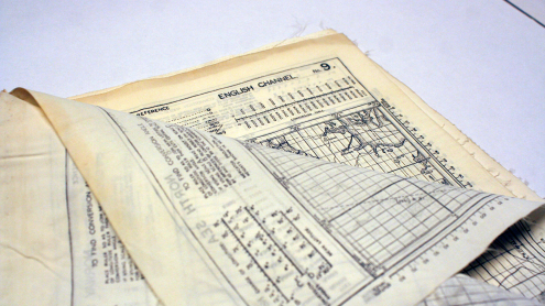 Teilansicht der Segelanweisung für den Ärmelkanal