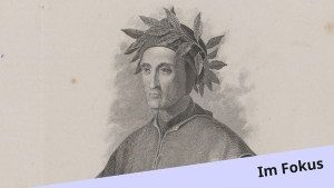 Bildnis des Dante Alighieri. Friedrich Weber (zugeschrieben), Stecher. 1856