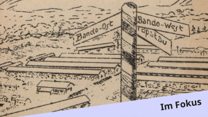 Fremdenführer durch das Kriegsgefangenenlager Bando, Japan : herausgegeben von der Lagerdruckerei Bando gelegentlich der Ankunft der von Kurume nach Bando verlegten Kameraden, August 1918. Krieg 1914/25024. Public Domain 1.0