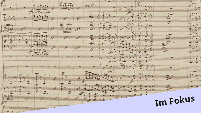 Der Freischütz, Partiturautograph. Nr. 1 Introduktion, S. 26. Mus. ms. autogr. Weber, C. M. v. 7 (Carl Maria von Weber)
