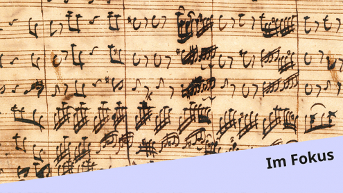 Bildangaben: Johann Sebastian Bach: Herr Gott dich loben alle wir BWV 130 (komponiert 1724). SBB-PK, public domain