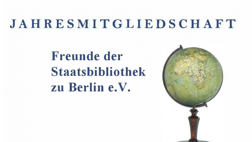 Jahresmitgliedschaft bei den Freunden der Staatsbibliothek zu Berlin e. V.