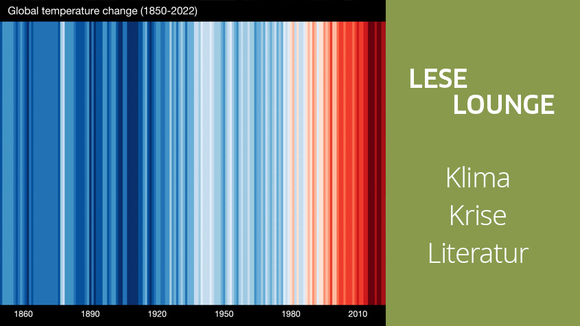 Climate stripes showing the change in global temperatures from 1850 to 2022 (bearb.) © Professor Ed Hawkins/University of Reading - Creative Commons Attribution 4.0 (International)