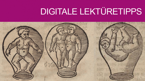 Kontaktsperre im Jahr 1562? Holzschnitte aus einem Albertus Magnus zugeschriebenen Ratgeber für alle Lebenslagen, von der Geburt (hier: mögliche Lage des Kindes) bis zur Pestepidemie (VD16 A 1435)